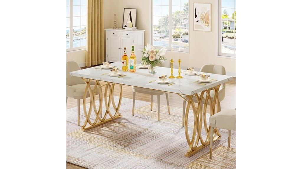 contemporary 4 6 seat table
