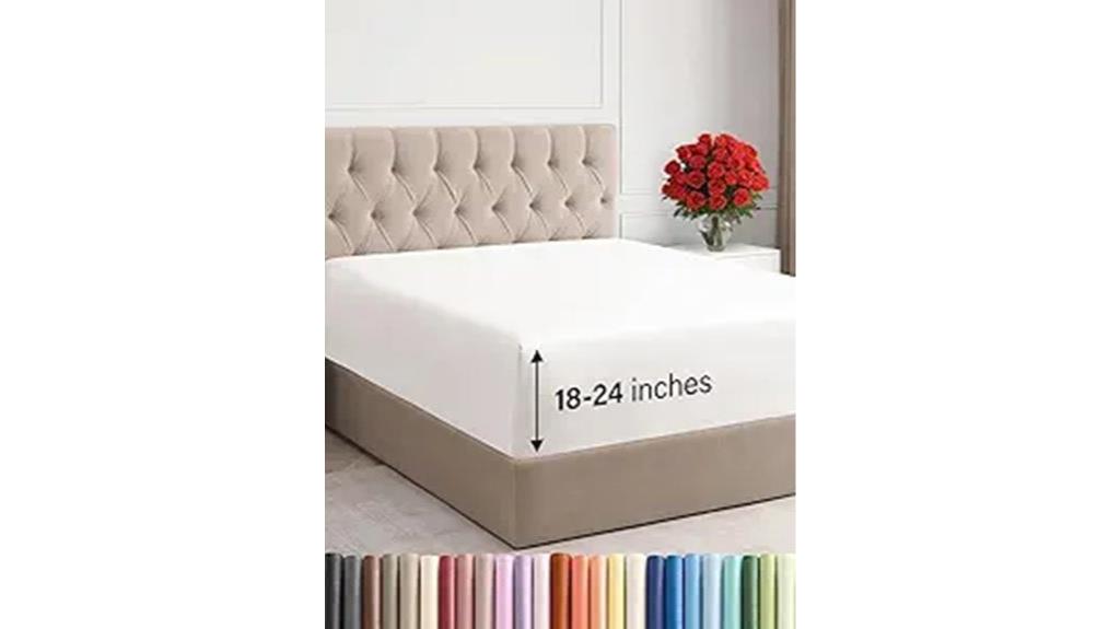 deep queen fitted sheet