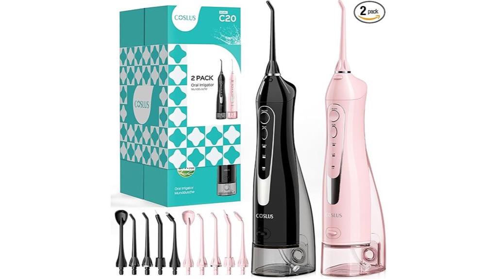 dual color cordless water flossers