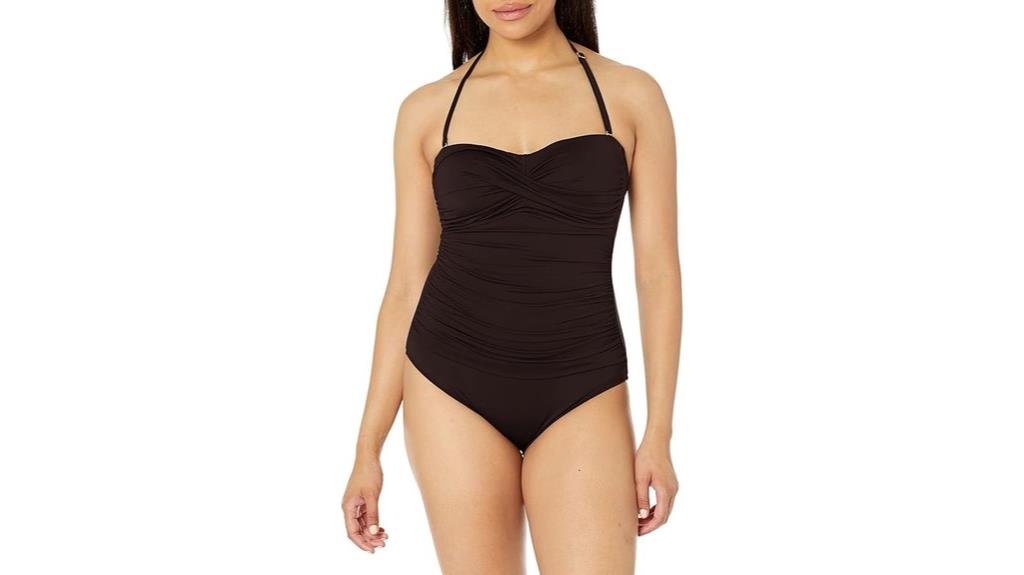 elegant twist front swimsuit