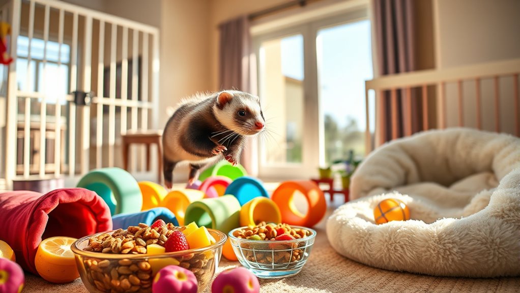 ferret play diet safety