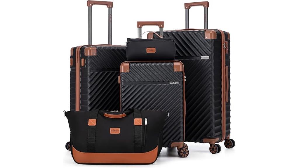 five piece luggage set