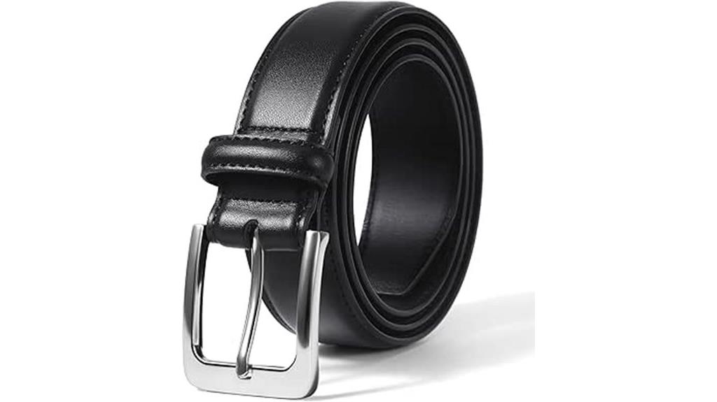 genuine leather dress belts