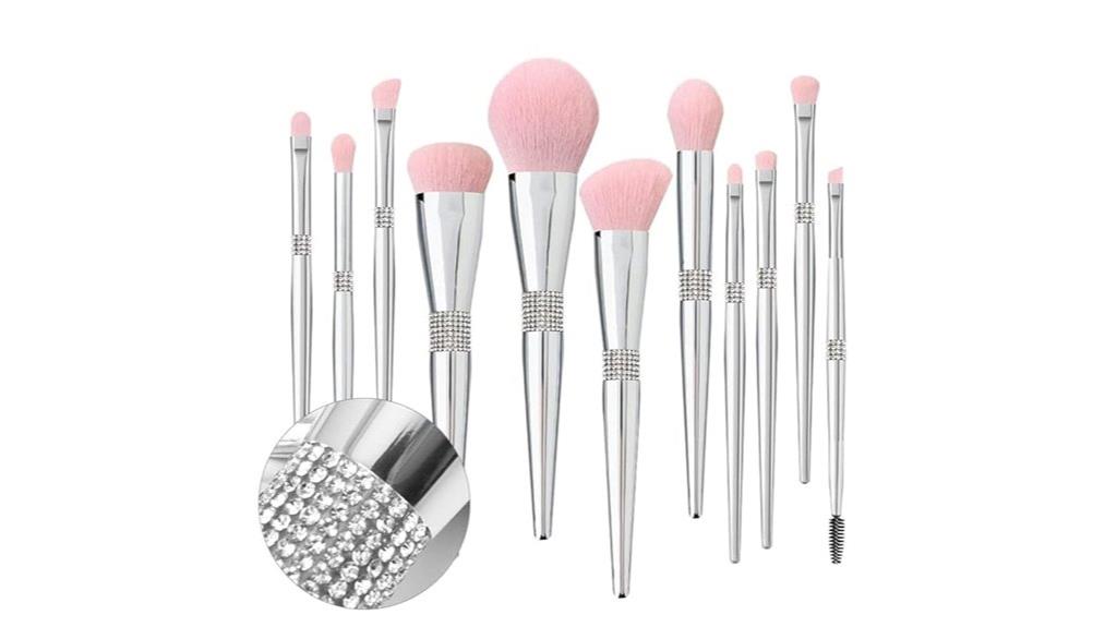 glittery 11 piece makeup set