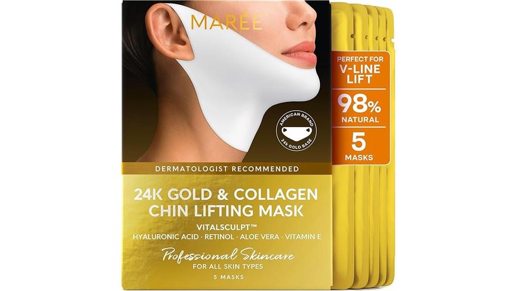 gold infused lifting facial mask