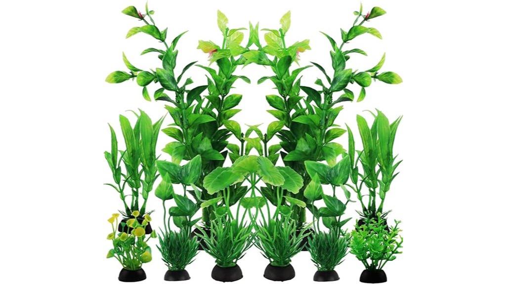 green aquarium plant set