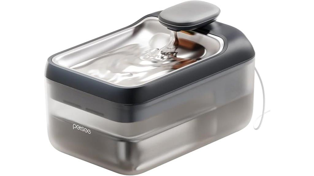 grey 4 5l pet fountain