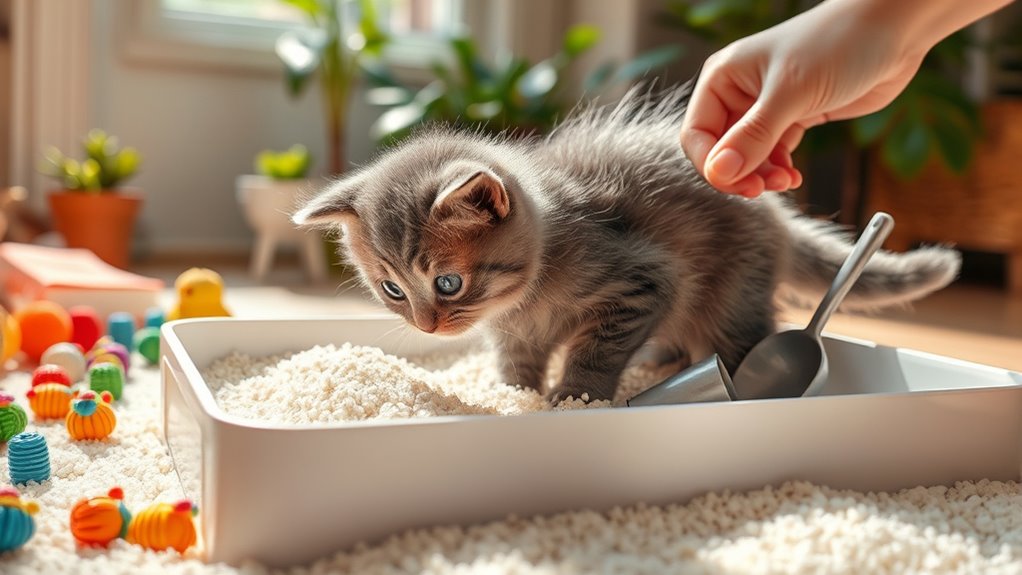 guide for kitten litter training