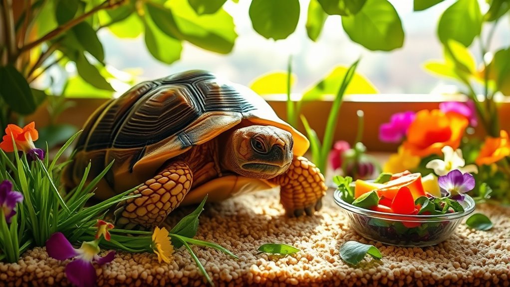 juvenile tortoise diet and habitat