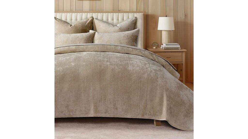king size velvet quilt