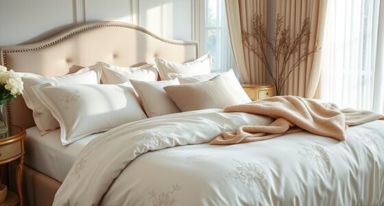 luxury bedding for spa style rest