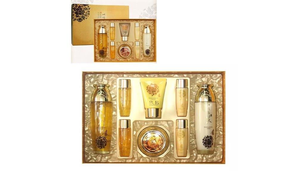 luxury gold women skincare