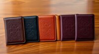 luxury leather passport sets