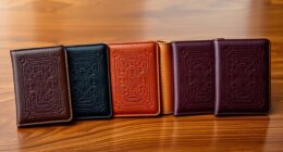 luxury leather passport sets