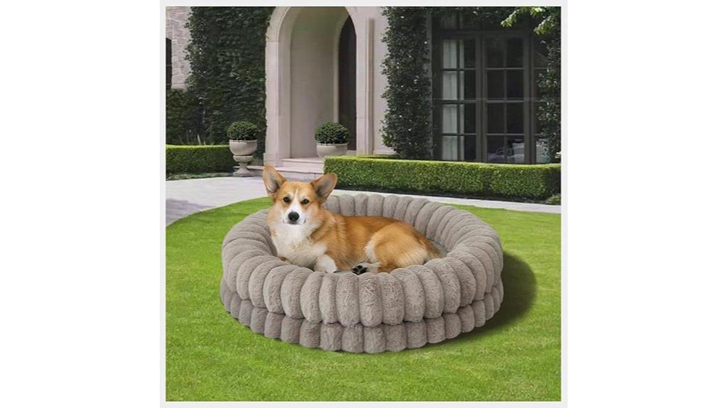 luxury oatmeal donut bed