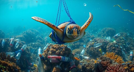 marine animals affected by plastic