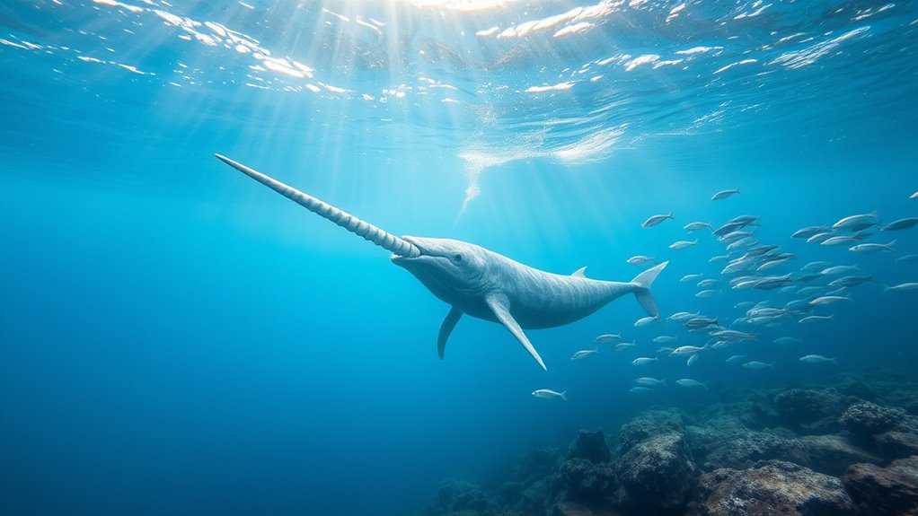 marine creature with horn