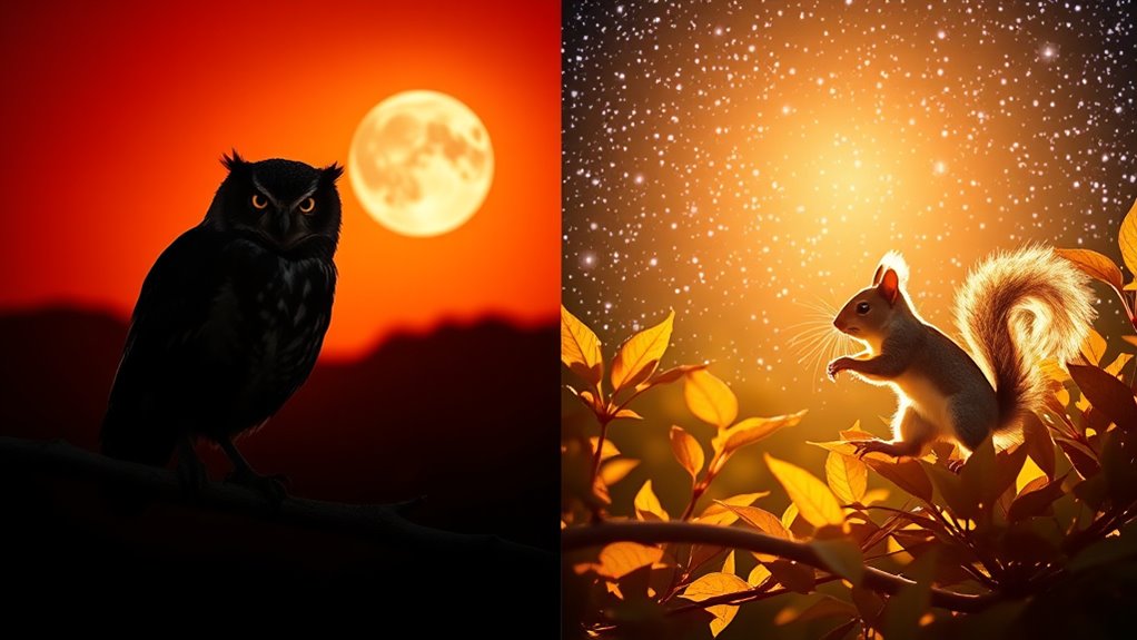 nocturnal and diurnal adaptations