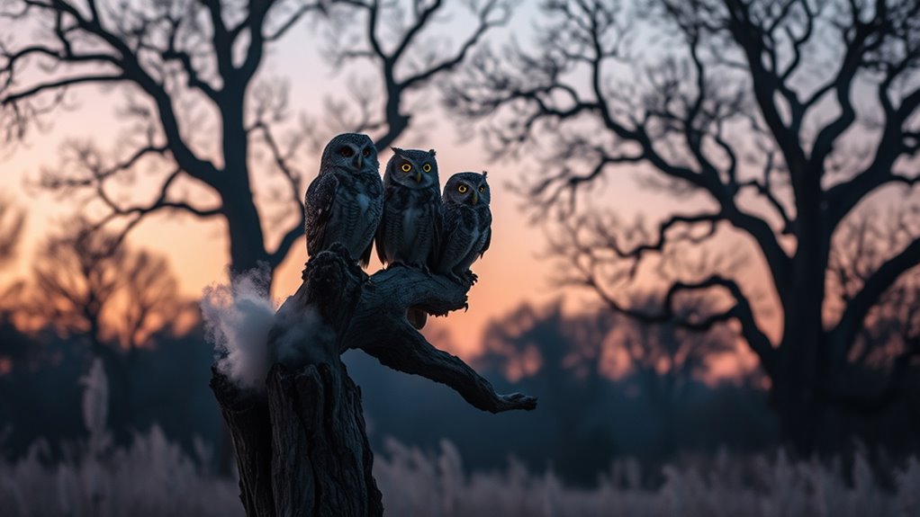owls social hunting habitats