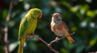 parrots and songbirds learn