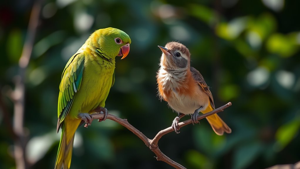 parrots and songbirds learn