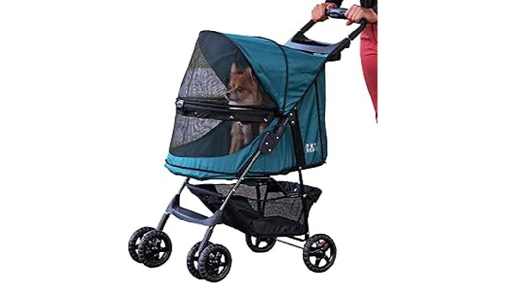 pet stroller with no zip