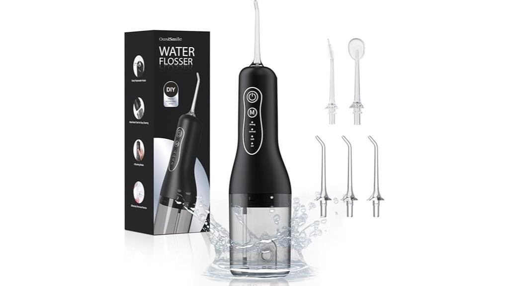 portable cordless water flosser