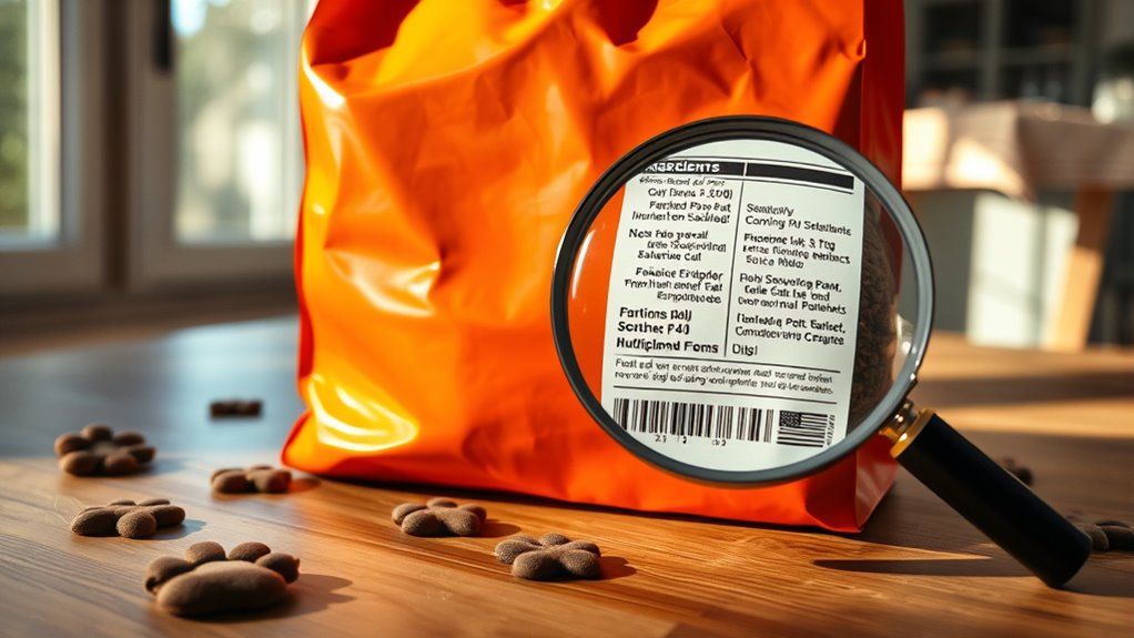 read pet food labels carefully