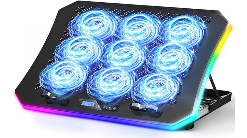 rgb cooling pad with stand