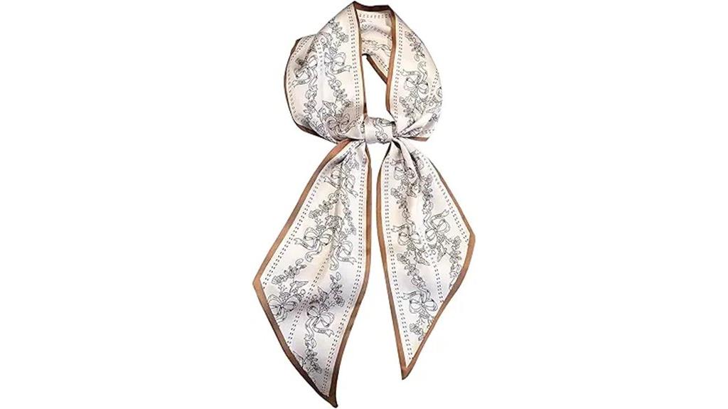 satin long fashion scarf