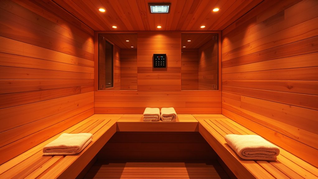 sauna size features durability