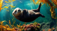 sea otters maintain kelp ecosystems