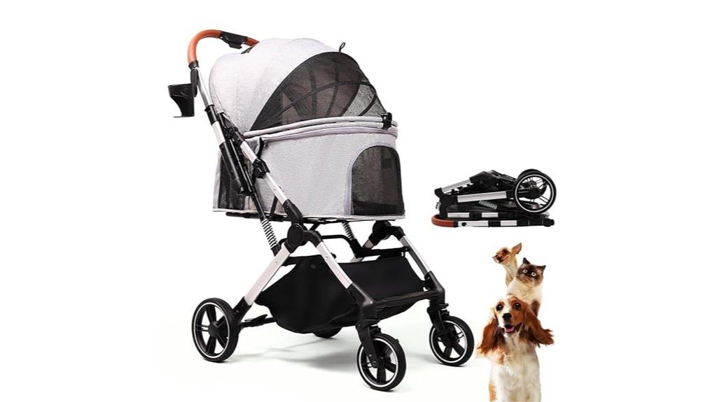 small pet stroller up to 45 lbs