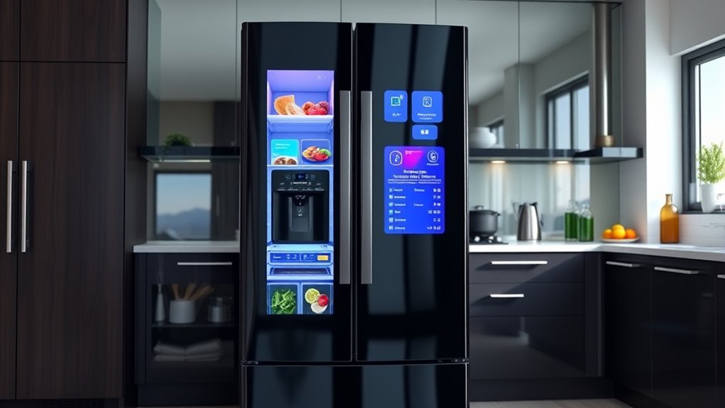 smart refrigerators with touchscreens