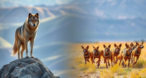 solitary and pack behaviors