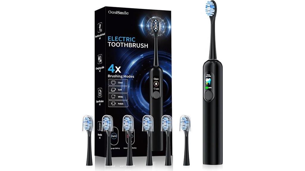 sonic electric toothbrush led