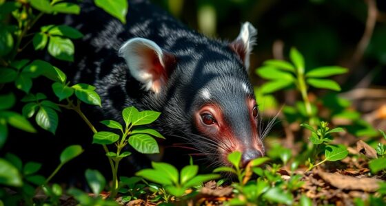 tasmanian devil scavenges effectively