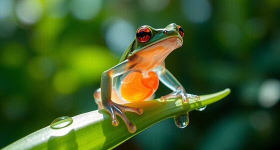 transparent frog bellies