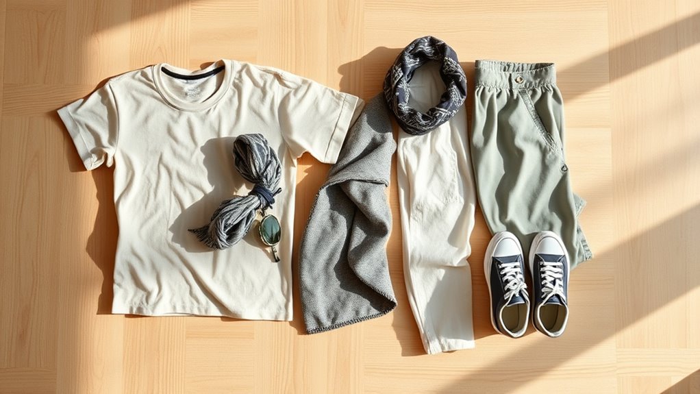 versatile lightweight neutral clothing
