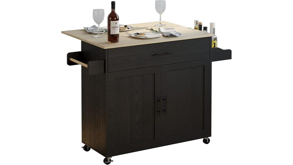 versatile rolling kitchen island