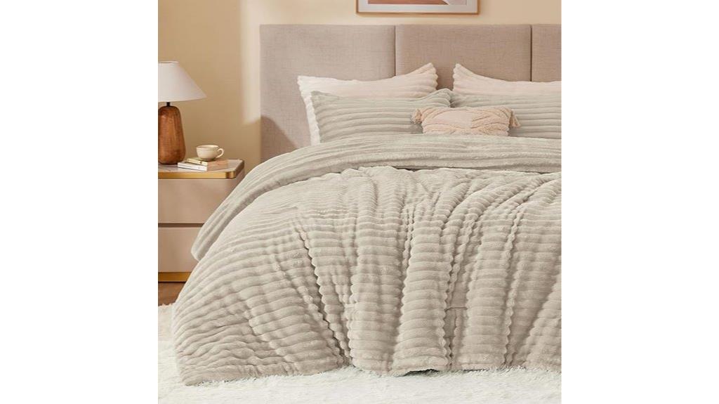 warm fleece king comforter