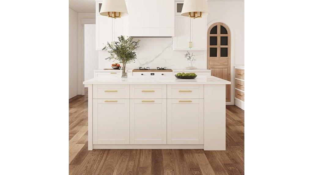 white 71 inch kitchen island
