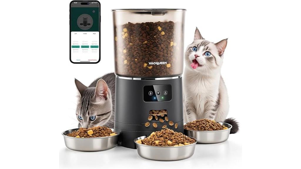 wifi enabled 3 cat feeder