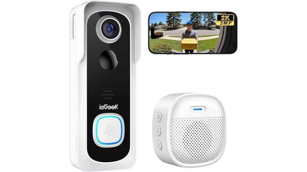 wireless video doorbell system