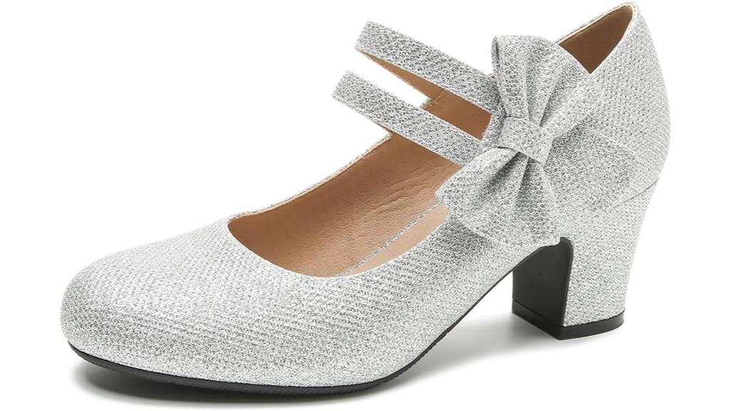 women s bow accent mary jane shoes