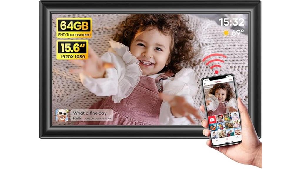 15 6 inch wifi touchscreen