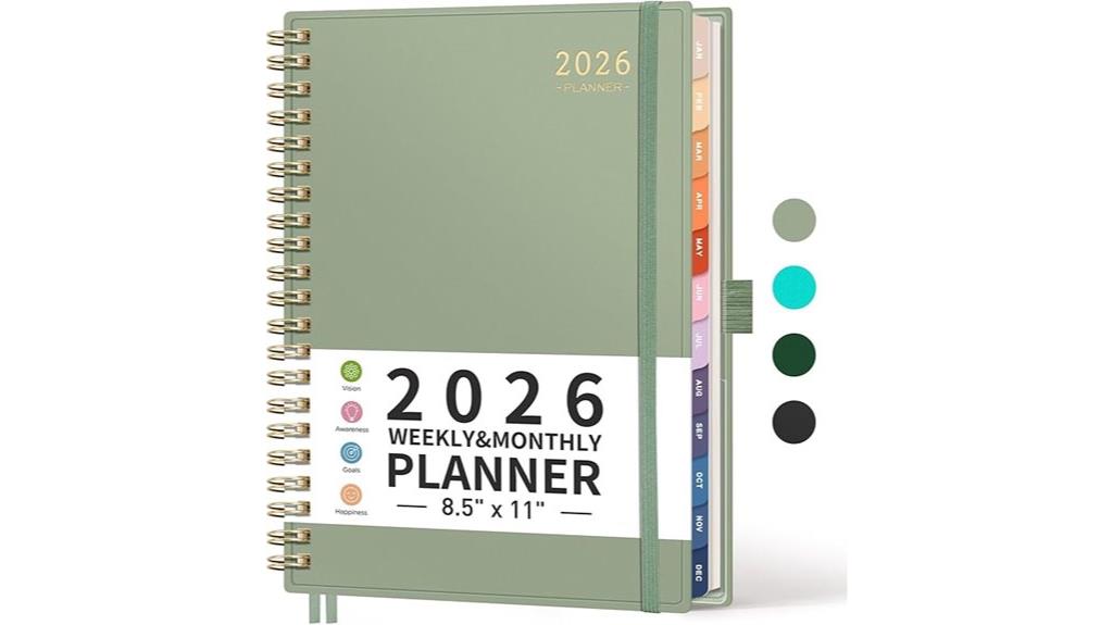 2026 weekly monthly planner
