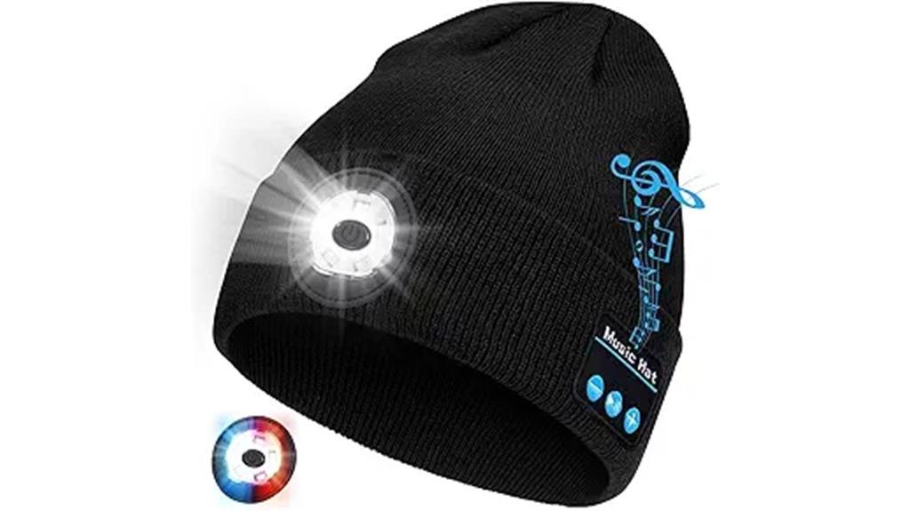 bluetooth beanie with light