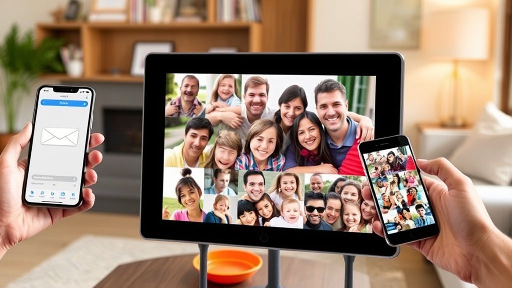 digital photo frames with email sharing