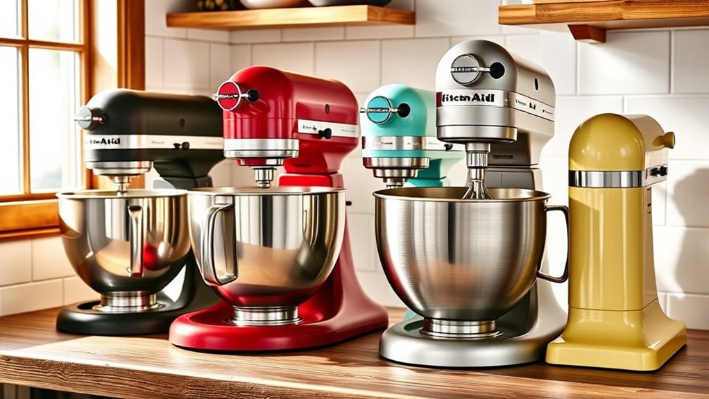 top kitchenaid mixer colors